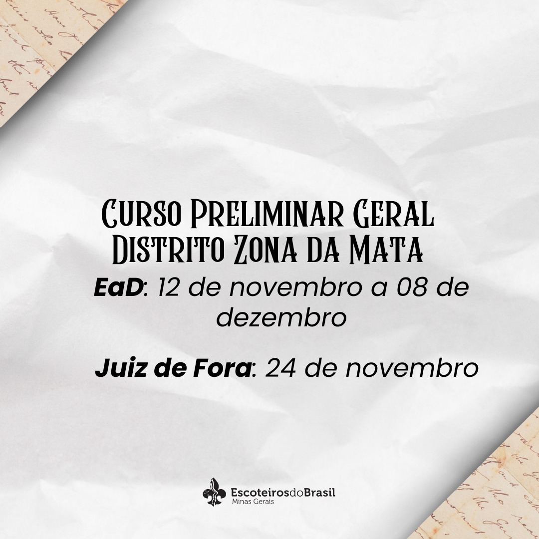 CURSO PRELIMINAR GERAL DZM