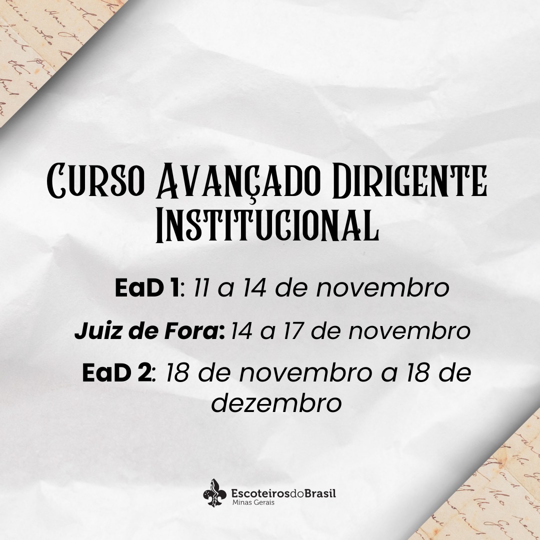 Curso Avançado Dirigente Institucional - Juiz de Fora