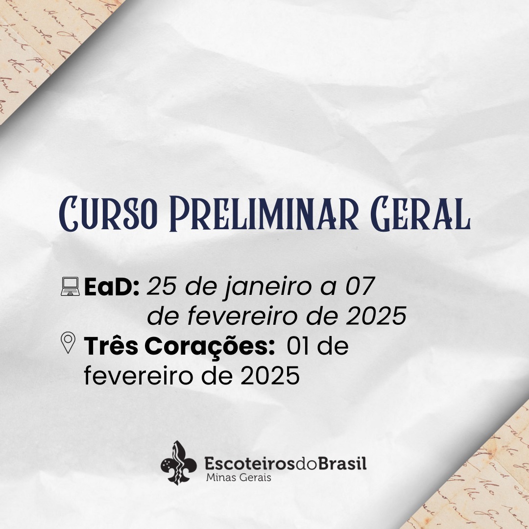 Curso Preliminar Geral - Três Corações